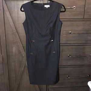 Navy/Black Classic Calvin Klein Dress Size 4P